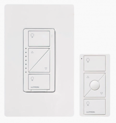 Lutron Atenuador PPKG1WWH, Botones, 1 Módulo, Blanco 