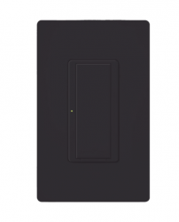 Lutron Interruptor de Luz Inteligente RRD8ANSBL, 1 Botones, Wi-Fi, Negro 
