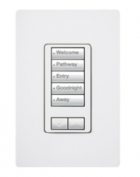 Lutron Pulsador de Botón RRDW5BRLWH, 5 Botones, RF, Blanco 