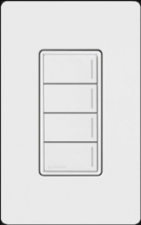 Lutron Teclado Inteligente Seetouch RRSTW4BWH, Inalámbrico, Blanco 