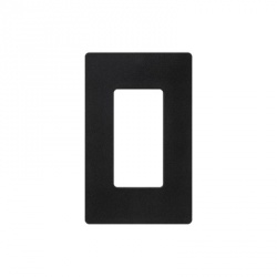 Lutron Placa para Pared, 1 Puerto, Negro 