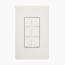 Lutron Caja para Pared SC6PFSW, 6 Puertos, 1 Pieza, Blanco  