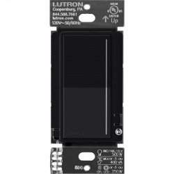 Lutron Interruptor de Luz Touch Sunnata, 1 Botón, Negro 