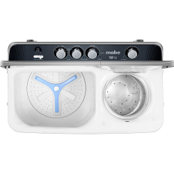 Mabe Lavadora de Carga Vertical LMDX8124HBAB0, 18Kg, Gris 