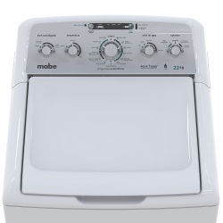 Mabe Lavadora de Carga Vertical LMH72205SBAB0, 22Kg, 13 Programas de Lavado, Blanco 