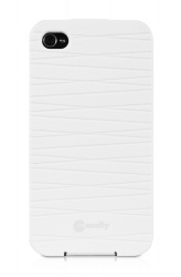 Macally Cubierta Protectora para iPhone 4/4s, Blanco 