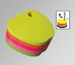 Janel Notas Adhesivas en Forma de Manzana, 400 Hojas, 5 Colores 
