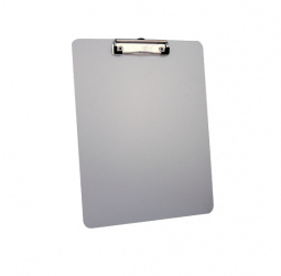 MAE Tabla de Aluminio con Agarrapapeles, Tamaño A4, Plata  