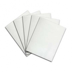 MAE Cubiertas para Engargolar Liso, Paquete de 25 Piezas, Tamaño Carta, Transparente 