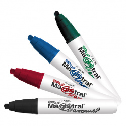 Magistral Marcador para Pizarrón Aroma, Azul, 12 Piezas 