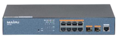 Switch Maipu IS230-10TP-AC, 8 Puertos Gigabit Ethernet 10/100/1000 8 x PoE+ 140W 8 x PoE+ 140W, 2 Puertos SFP, 20 Gbit/s, 8000 Entradas, Administrado 