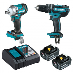 Makita Rotomartillo de Batería DLX2500T, Inalámbrico, Reversible, 18V  