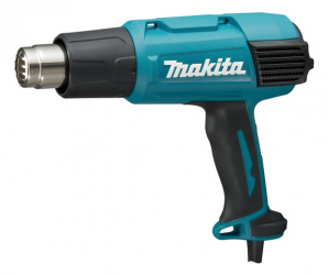 Makita Pistola de Calor HG6031VK, 1800W, Negro/Azul, con Estuche 