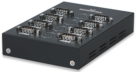 Manhattan Convertidor USB - Serial, 8 Puertos RS-232, Negro 