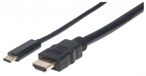 Manhattan Cable USB C Macho - HDMI Macho, 1 Metro, Negro 