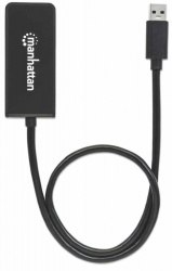 Manhattan Convertidor USB 3.0 A Macho - HDMI Hembra, 60cm, Negro 