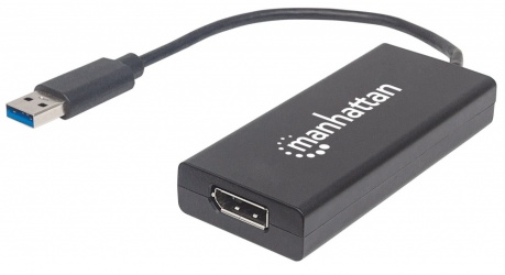 Manhattan Adaptador USB 3.0 A Macho - DisplayPort Hembra, Negro 