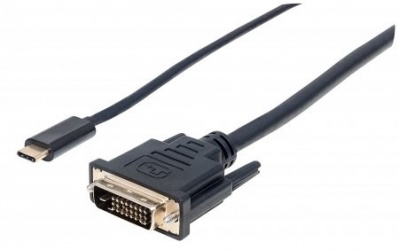 Manhattan Cable USB-C Macho - DVI Macho, 2 Metros  