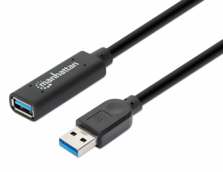 Manhattan Cable USB-A Macho - USB-A Hembra, 10 Metros  