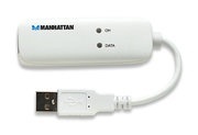 Manhattan Módem Externo USB, 1x RJ-11, 56 Kbit/s, Blanco 