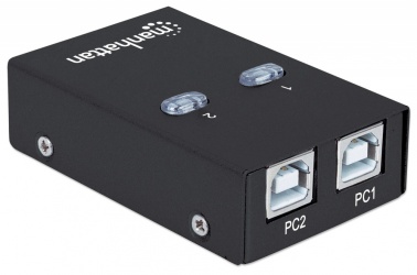 Manhattan Hi-Speed Switch USB 2.0 162005, 2 Puertos 