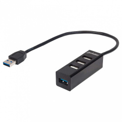 Manhattan Hub USB-A 3.0 - USB-A 2.0, USB-A 3.0, 5 Gbit/s  