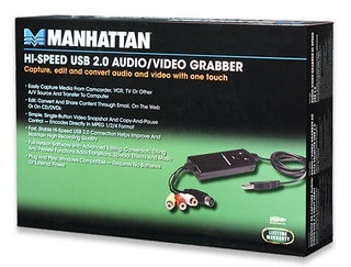 Manhattan Convertidor USB-RCA, Negro 