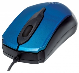 Mouse Manhattan Óptico Edge, Alámbrico, USB, 1000DPI, Azul/Negro 