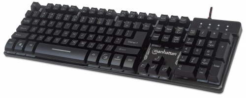 Teclado Gamer Manhattan 178457 RGB, Alámbrico, Negro (Español) 