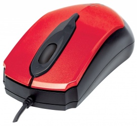 Mouse Manhattan Óptico Edge, Alámbrico, USB, 1000DPI, Rojo/Negro 