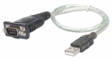 Manhattan Adaptador RS-232 Macho - USB-A Macho  