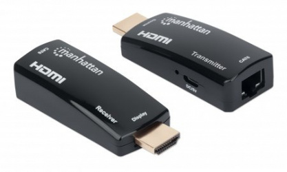 Manhattan Kit Extensor de Video HDMI por Cable Cat5/6, hasta 60 Metros 