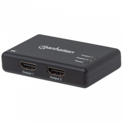 Manhattan Divisor de Video HDMI, 2x HDMI, Negro 