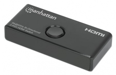 Manhattan Switch HDMI 207997, 3x HDMI Hembra, Negro 