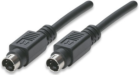 Manhattan Cable S-video - S-video, 30 Metros, Negro 