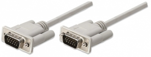 Manhattan Cable VGA (D-Sub) Macho - VGA (D-Sub) Macho, 1.8 Metros, Blanco 