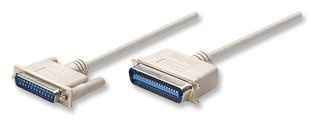 Manhattan Cable para Impresora, DB25 Macho - CEN36 Macho, 1.8 Metros, Blanco 