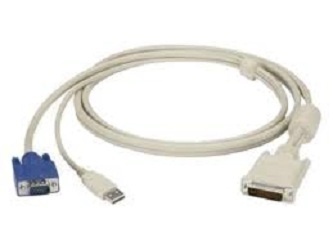 Manhattan Cable DVI Macho - VGA (D-Sub) Macho + USB, 2 Metros 