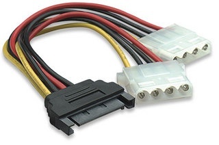 Manhattan Cable SATA Strom - 2x Molex, 160mm 