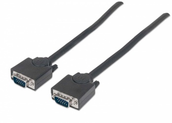 Manhattan Cable para Monitor SVGA 8mm, VGA (D-Sub) Macho - VGA (D-Sub) Macho, 1.8 Metros 