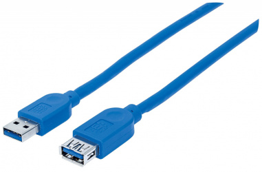 Manhattan Cable USB-A Macho - USB-A Hembra, 1 Metro  