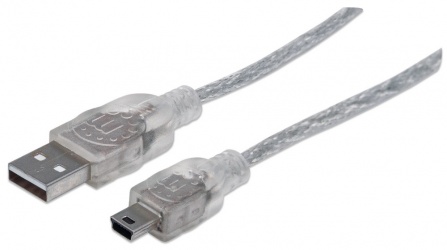Manhattan Cable USB-A Macho - Mini-USB B Macho, 1.8 Metros  
