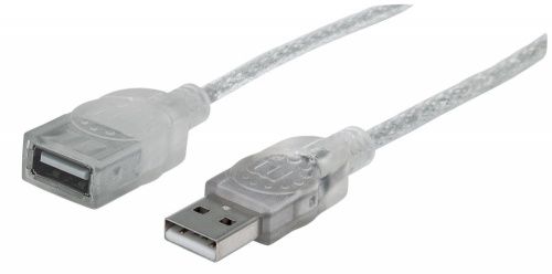 Manhattan Cable USB-A Macho - USB-A Hembra, 1.8 Metros  
