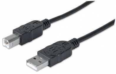 Manhattan Cable USB-A Macho - USB-B Macho, 4.5 Metros  
