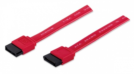Manhattan Cable SATA-SATA, 50cm, Rojo 