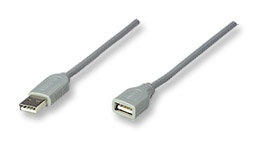 Manhattan Cable USB-A Macho - USB-A Hembra, 4.5 Metros  