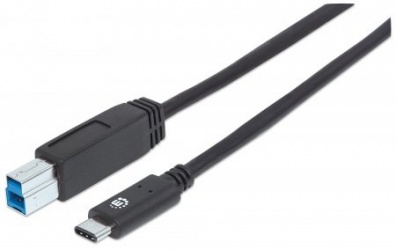 Manhattan Cable USB-B Macho - USB-C Macho, 1 Metro  
