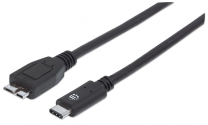 Manhattan Cable Micro-USB B Macho - USB-C Macho, 1 Metro  