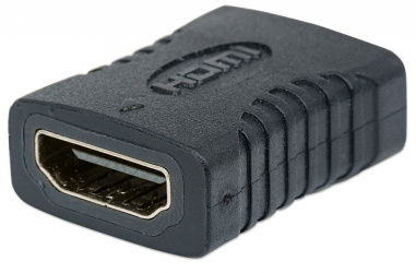 Manhattan Cople HDMI A Hembra - HDMI A Hembra, Conexión Recta, Negro 