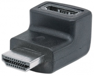 Manhattan Adaptador HDMI Macho - HDMI Hembra, Negro 